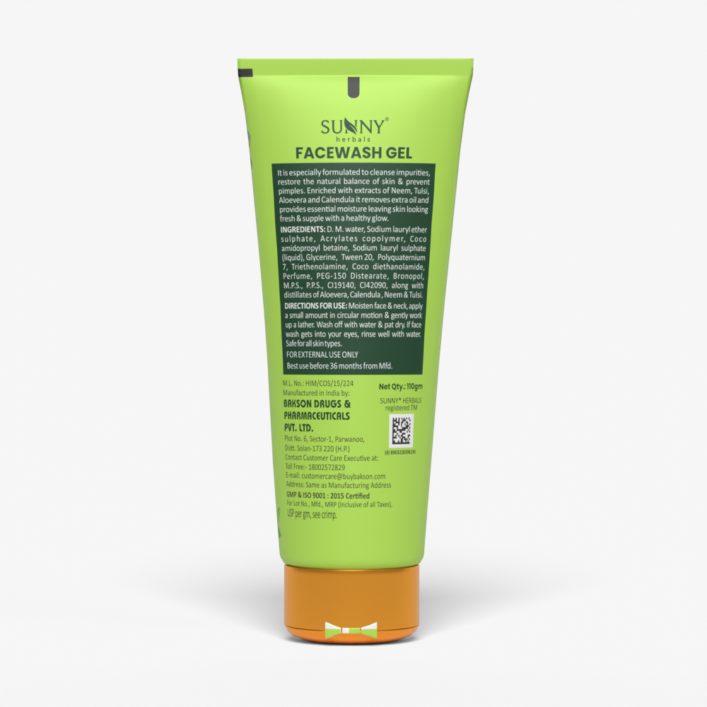 Face Wash Gel (With Neem And Tulsi) - 110 GM