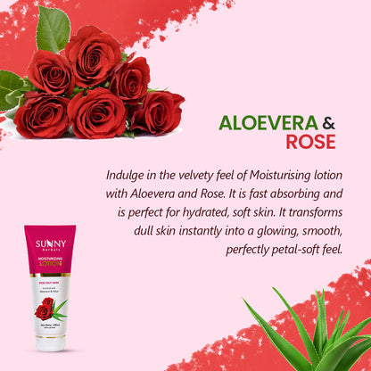 Moisturizing Lotion (With Aloevera & Rose)-100 Ml