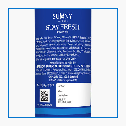 Sunny Herbals Stay Fresh Deodorant
