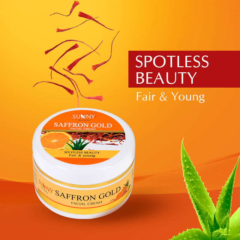 Saffron Gold Facial Cream - 100 Gm