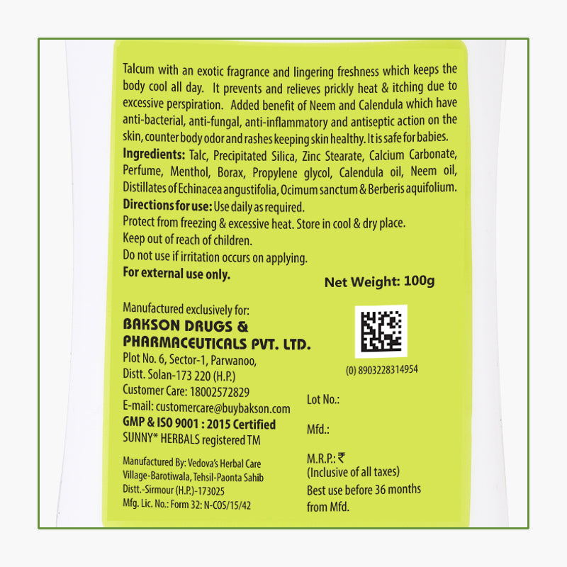 Boro Calendula Talcum Powder - 100 Gms