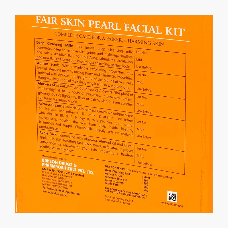 Fair Skin Pearl Facial Kit 5 X 50 (Gm/Ml)