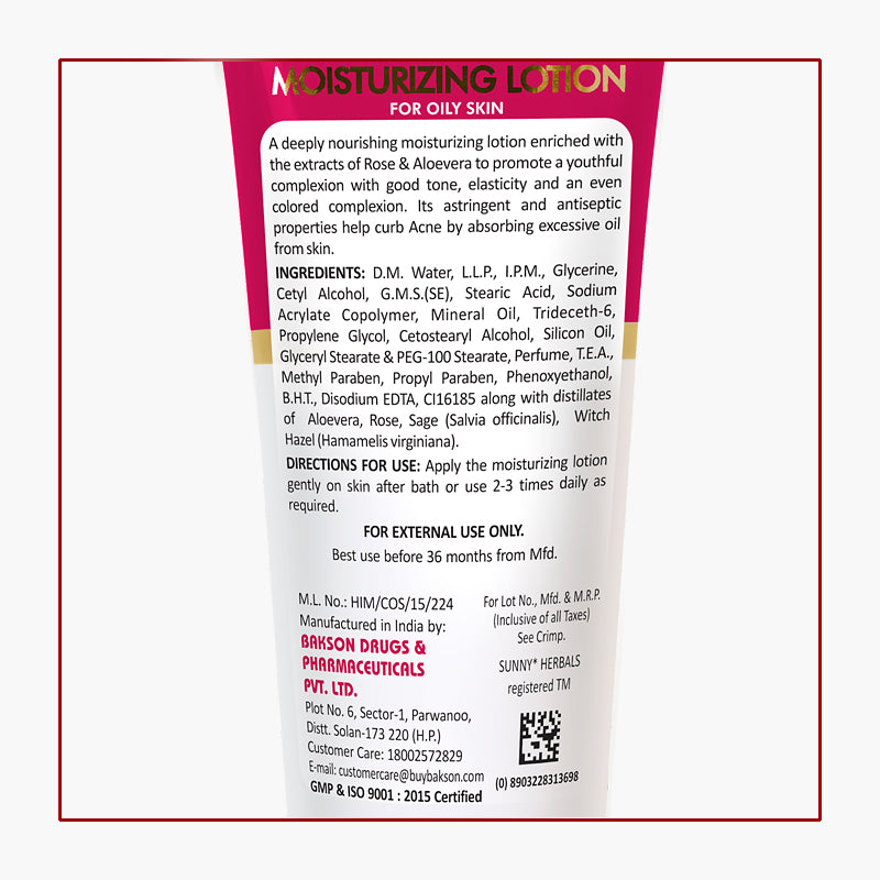 Moisturizing Lotion (With Aloevera & Rose)-100 Ml