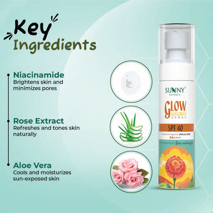Glow Sunscreen Spray SPF 40 | 100 ML