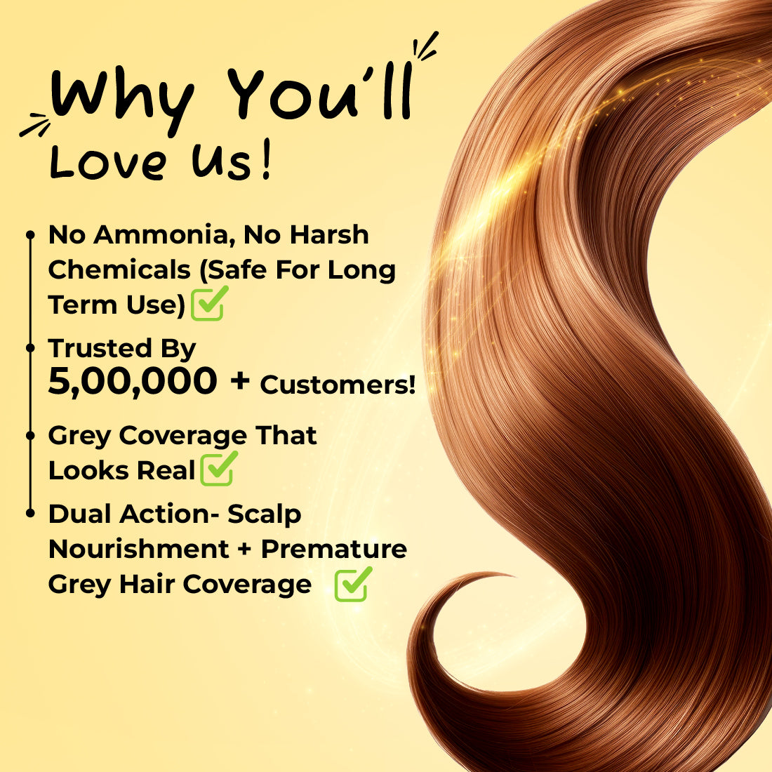 Sunny Herbals Hair Color with Henna, Amla, Shikakai and Bhringraj 20 Gm