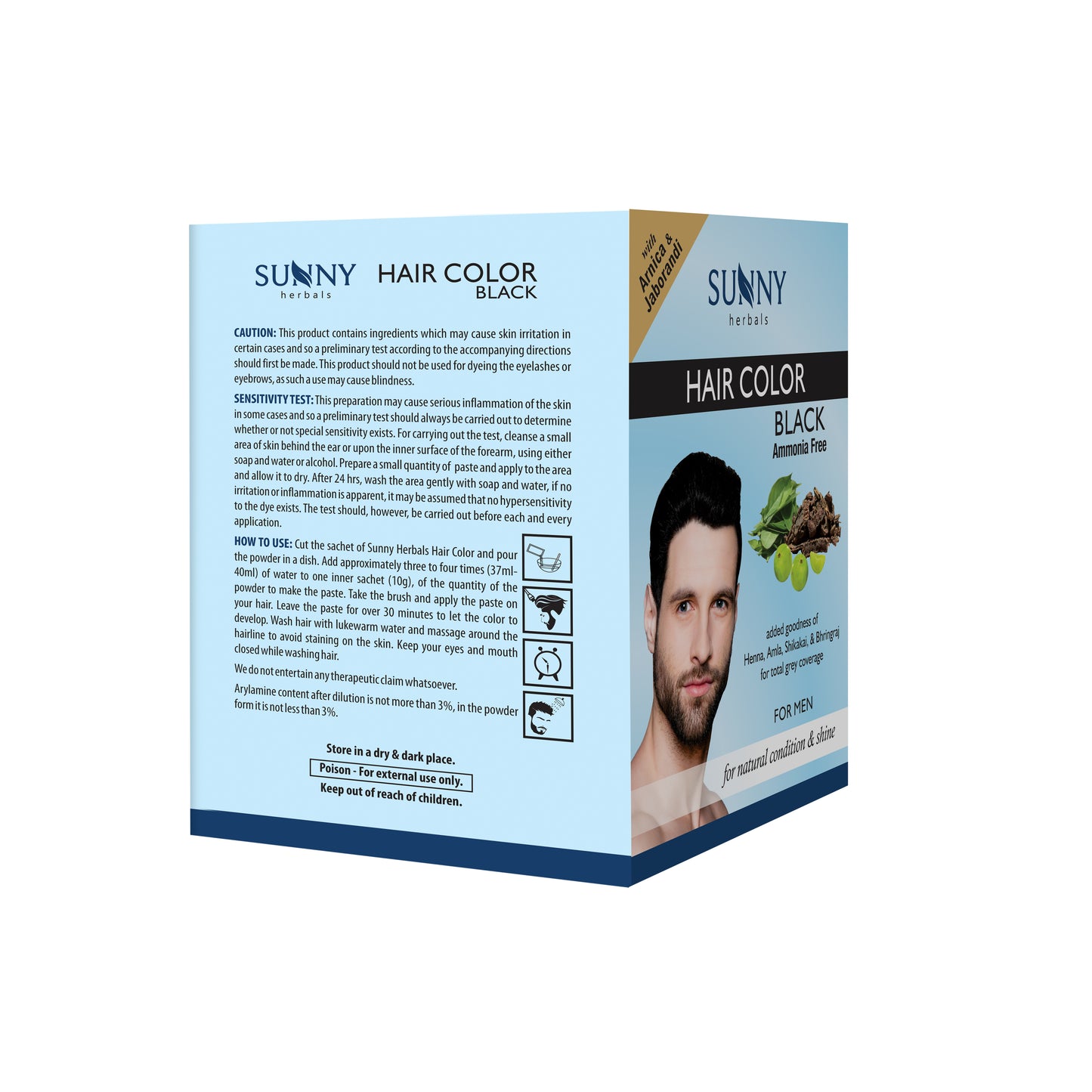 Hair Color Black - Men