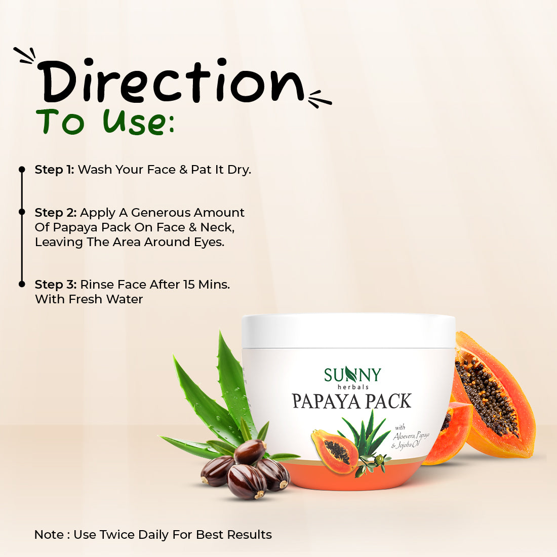 Papaya Pack-150 GM – Sunny Herbals
