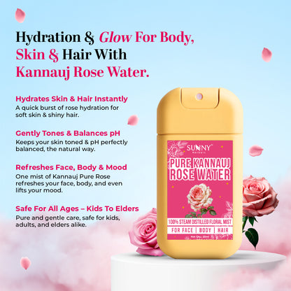 Pure Kannauj Rose Water- 25 ML