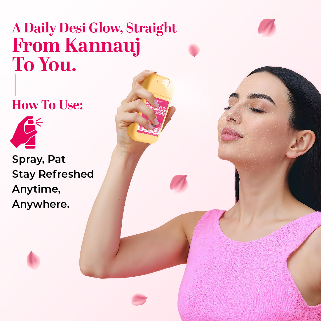 Pure Kannauj Rose Water- 25 ML