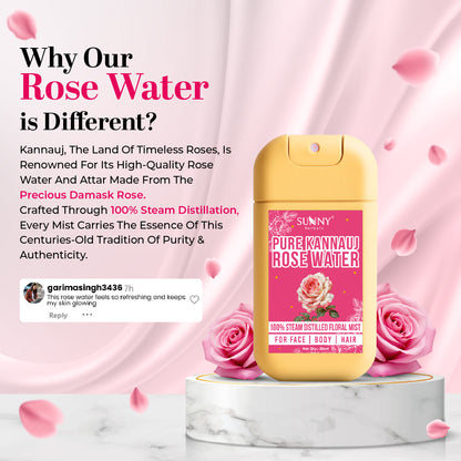 Pure Kannauj Rose Water- 25 ML