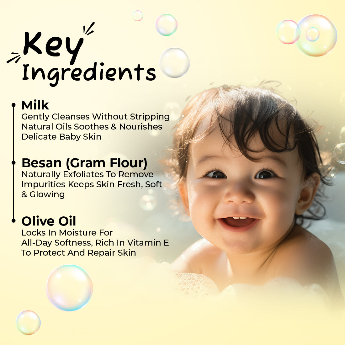Baby Soap With Milk & Besan - 75g