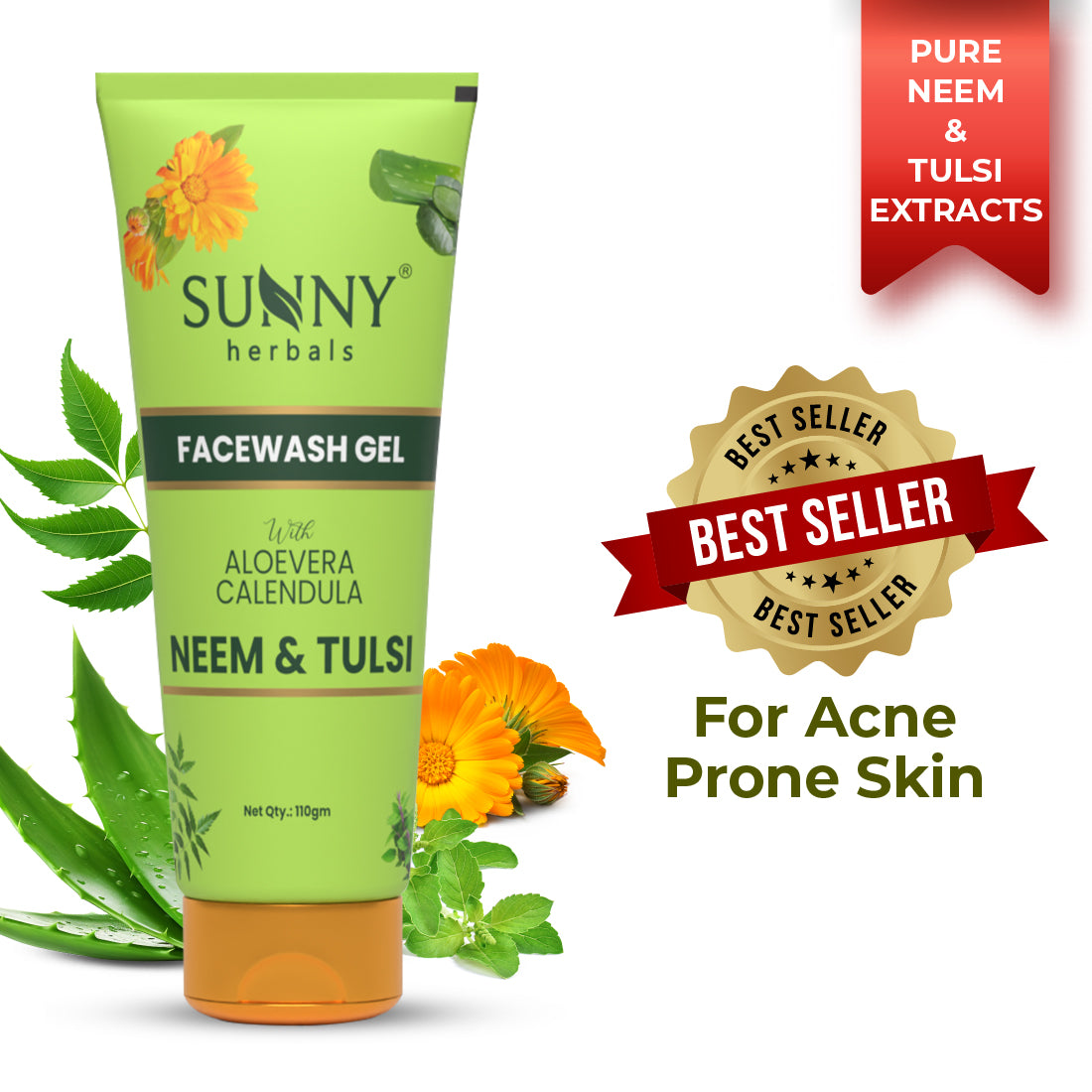 Face Wash Gel (With Neem And Tulsi)-110gms