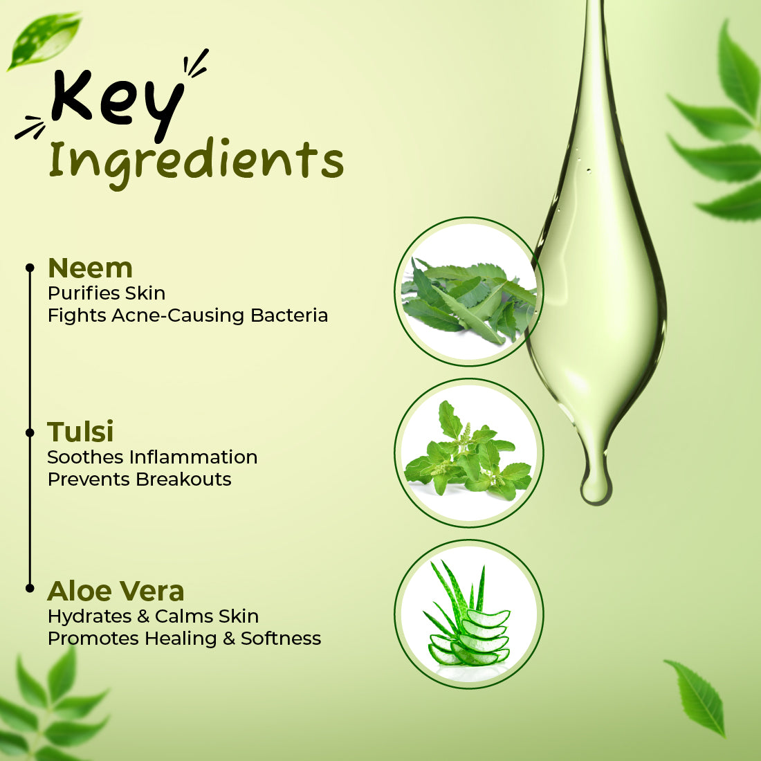 Face Wash Gel (With Neem And Tulsi)-110gms