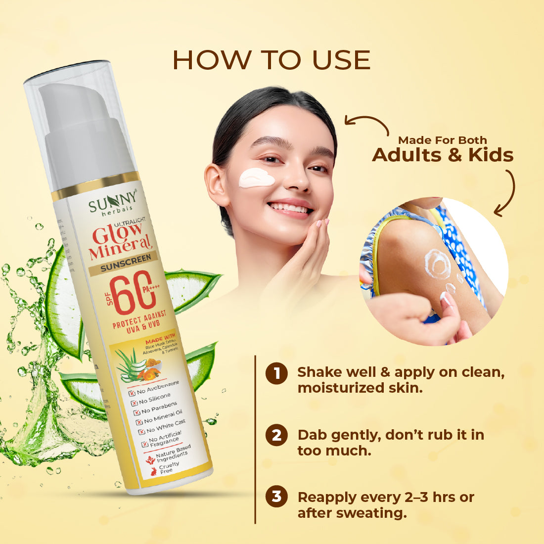 Ultralight Glow Mineral SPF 60 Sunscreen 45 ML