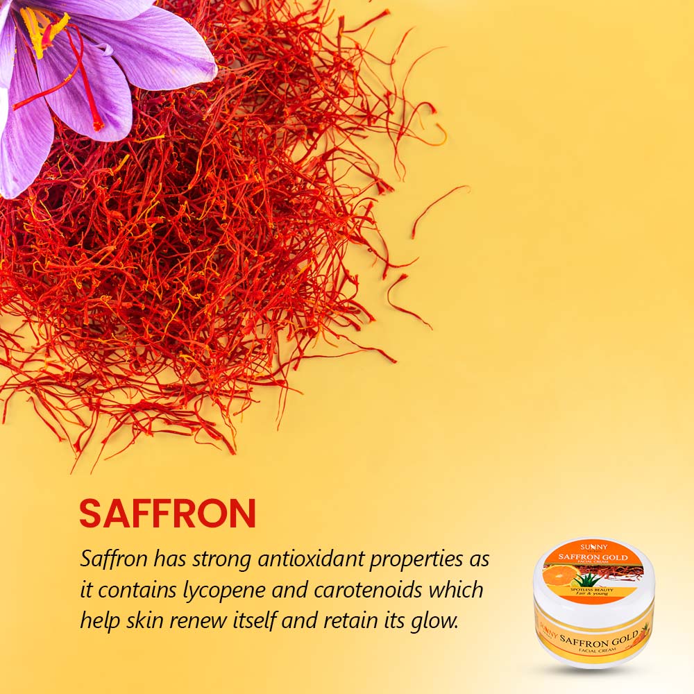 Saffron Gold Facial Cream - 100 Gm