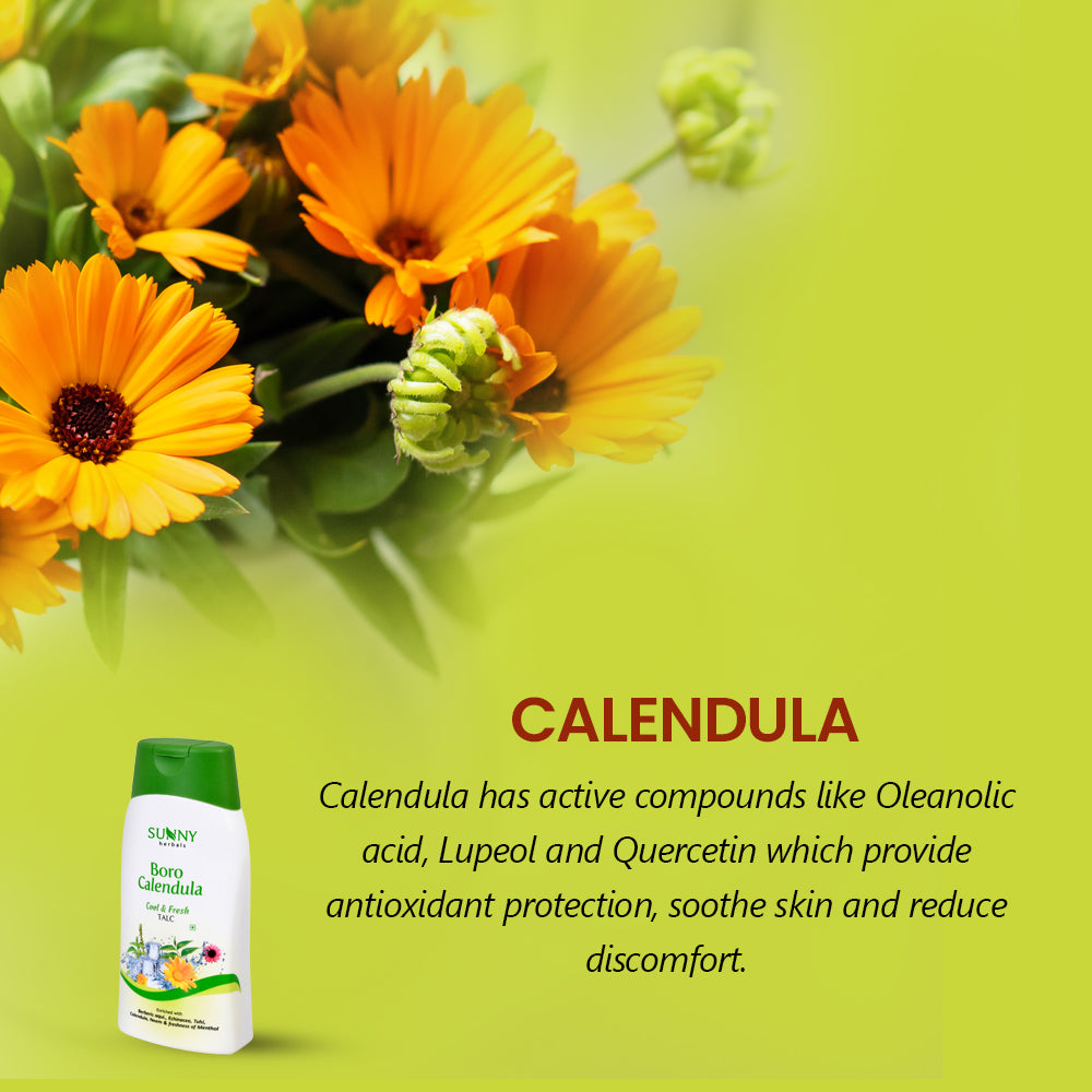 Boro Calendula Talcum Powder - 100 Gms