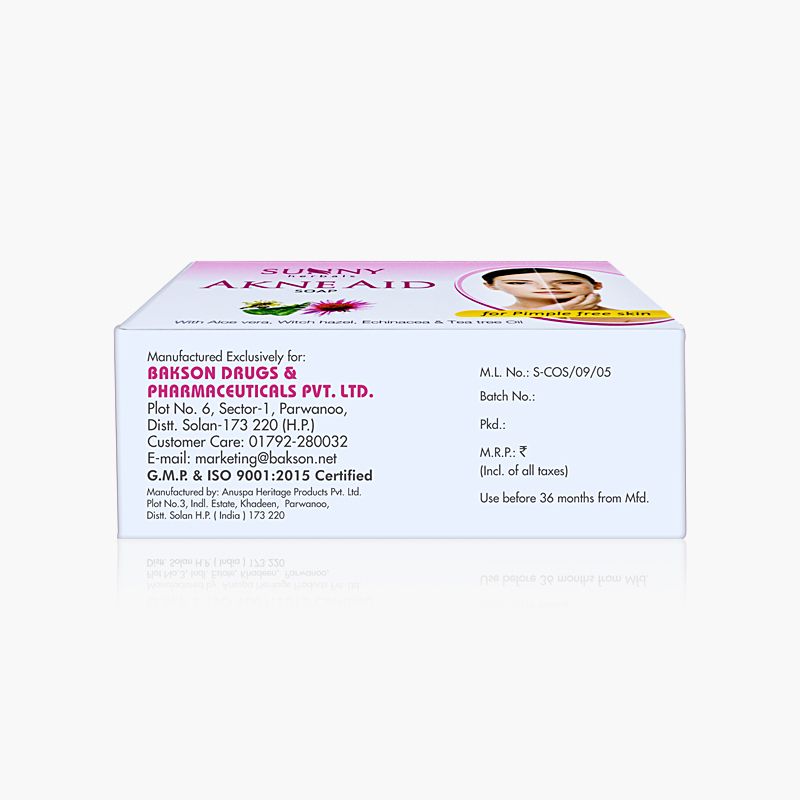 Akne Aid, Derm Aid, Neem Tulsi, Turmeric And Aloevera Calendula Bathing Soaps (5x75g)