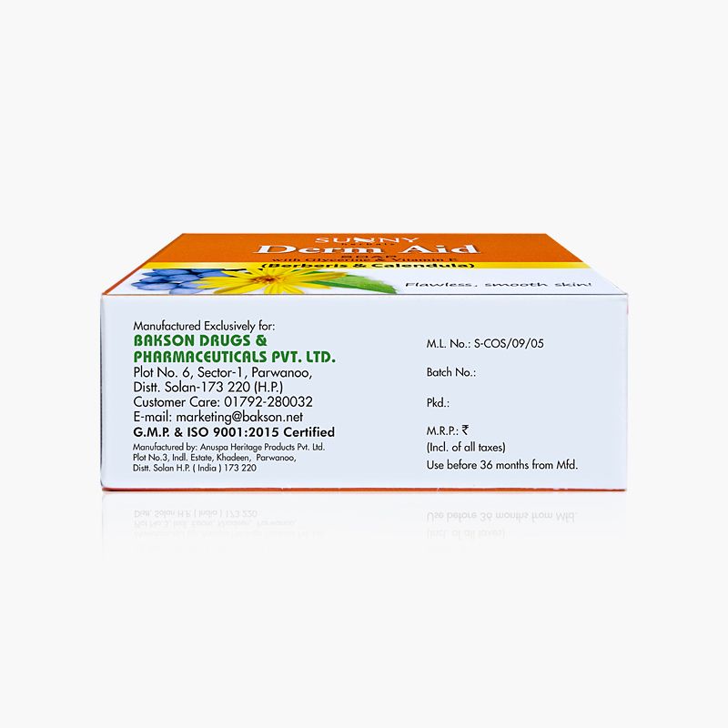 Akne Aid, Derm Aid, Neem Tulsi, Turmeric And Aloevera Calendula Bathing Soaps (5x75g)