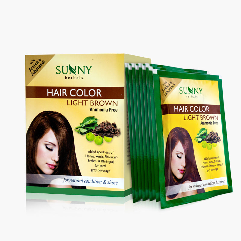 Sunny Herbals Hair Color with Henna, Amla, Shikakai and Bhringraj 20 Gm