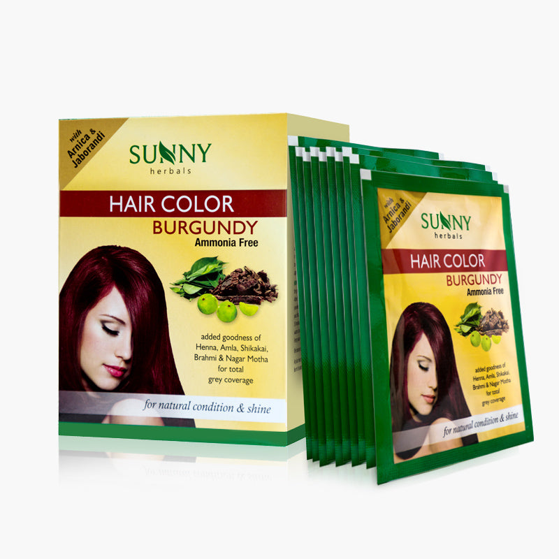 Sunny Herbals Hair Color with Henna, Amla, Shikakai and Bhringraj 20 Gm
