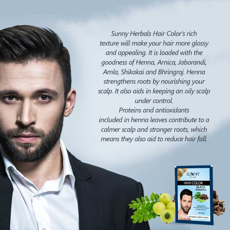 Hair Color Black - Men