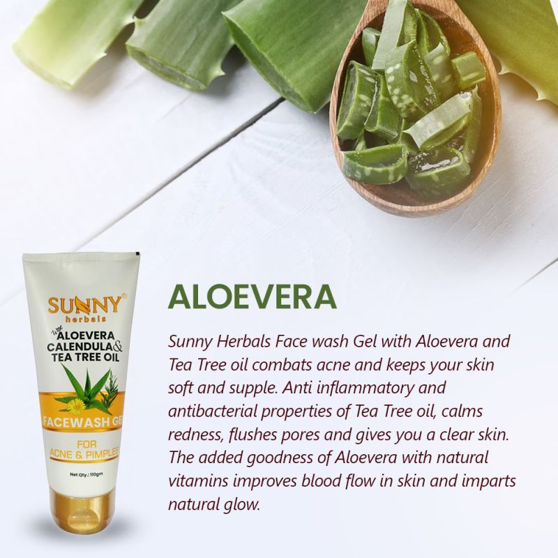 Face Wash Gel With Tea Tree Oil - 110gms