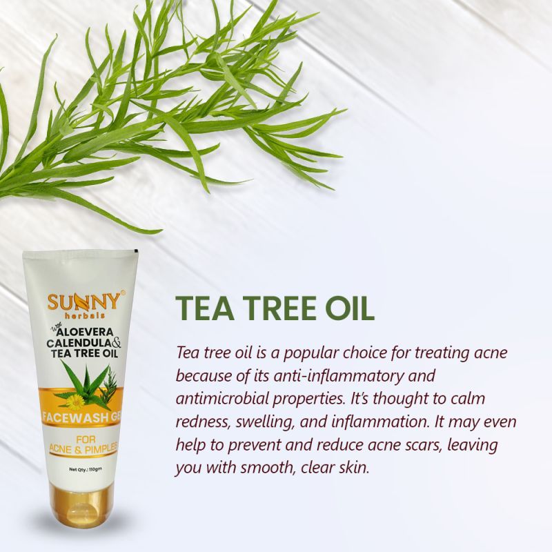 Face Wash Gel With Tea Tree Oil - 110gms